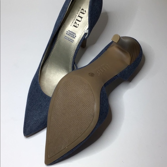 A.N.A. Claire Denim Heels, Blue, size 7.5M - Picture 8 of 8